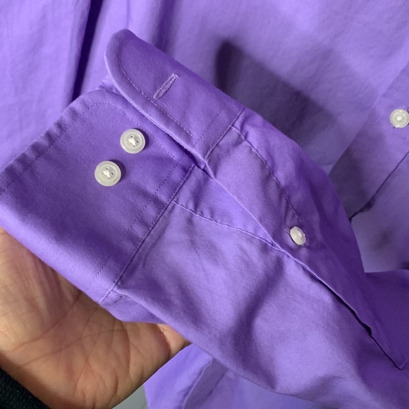 Croft & Barrow Men's Shirt 17 34/35 Purple - Picture 5 of 9